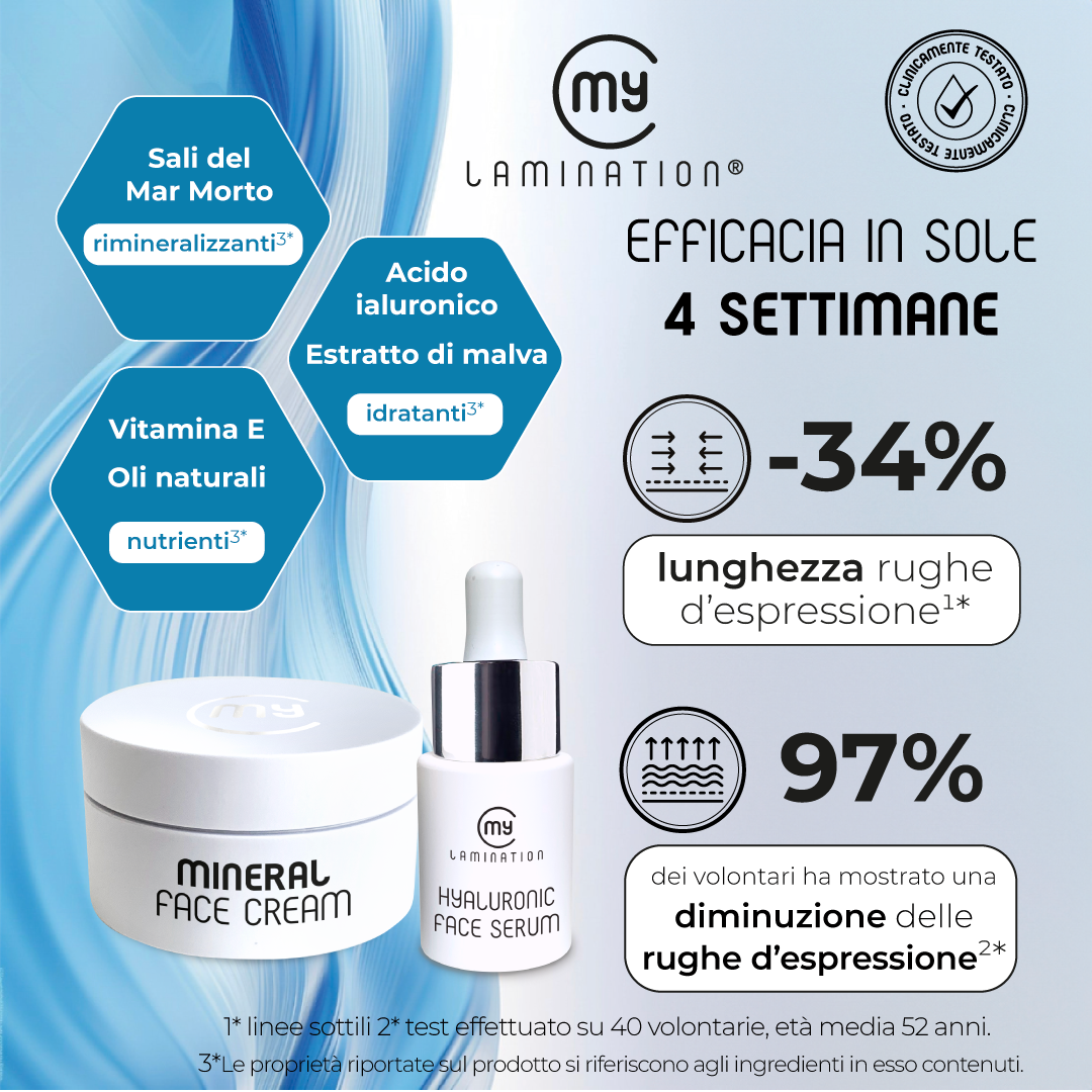 Post-instagram-mineral-face-eff risultati test efficacia del trattamento viso con acido ialuronico di my lamination