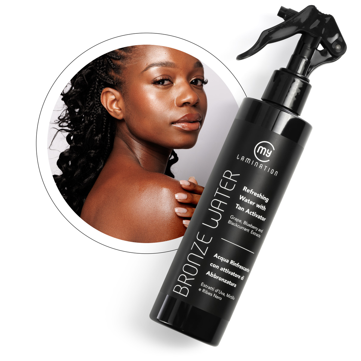 Bronze-water-bianco bronze water acqua abbronzante di my lamination