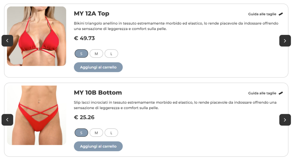 configuratore costumi da bagno combinabili my body